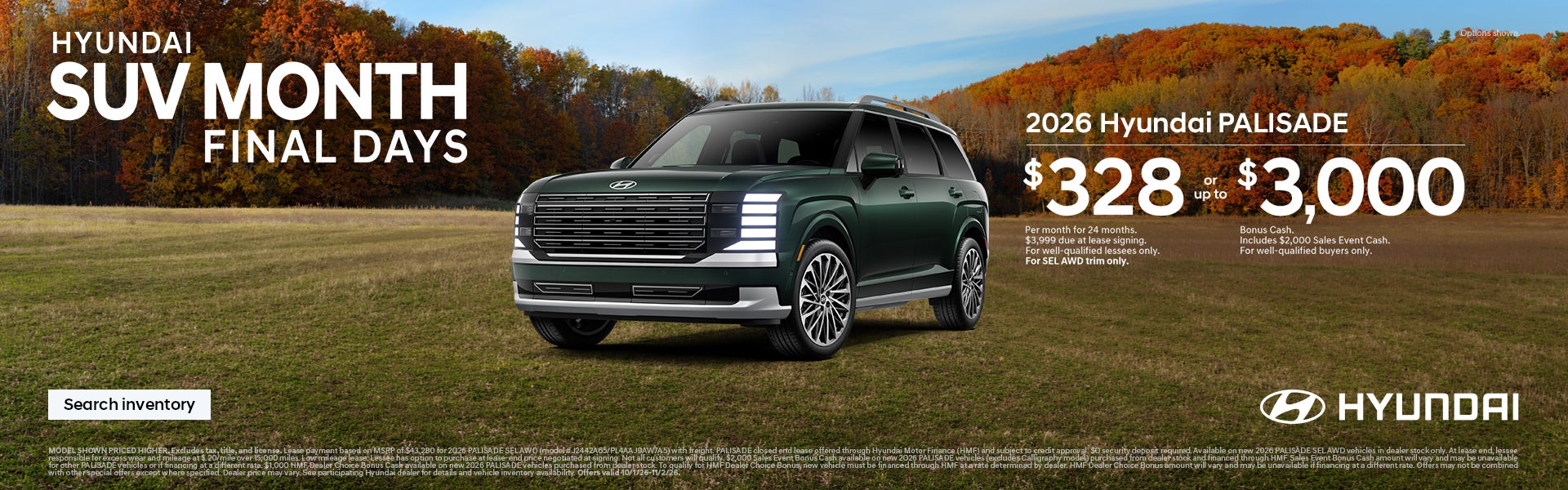 $328/24/$3,999 Lease or $3,000 Bonus Cash