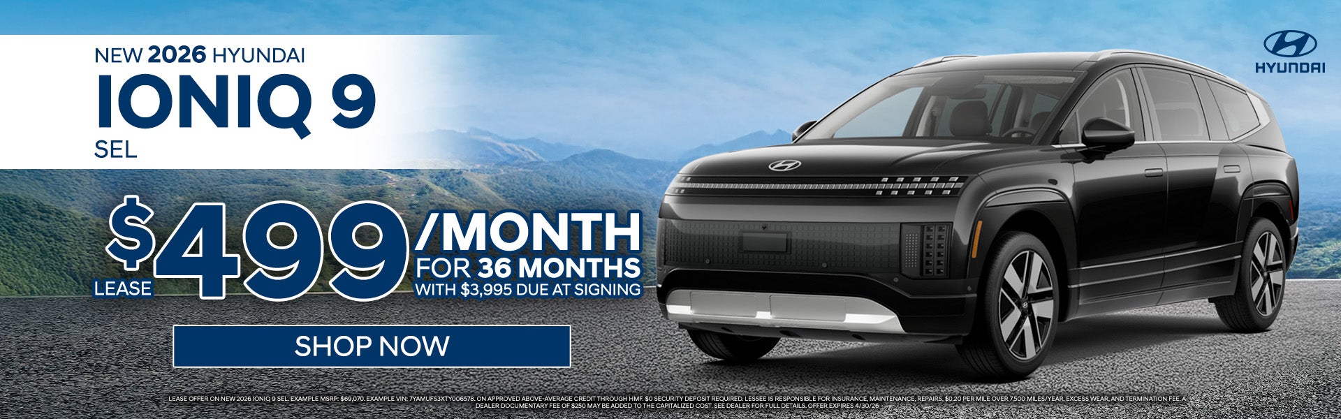 NEW 2026 HYUNDAI IONIQ 9 HYUNDAI SEL
