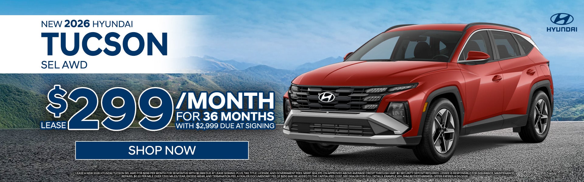 NEW 2026 HYUNDAI TUCSON HYUNDAI SEL AWD