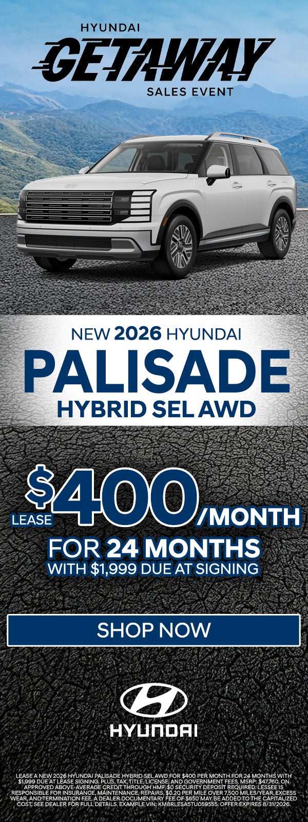 2026 Hyundai Palisade Hybrid
